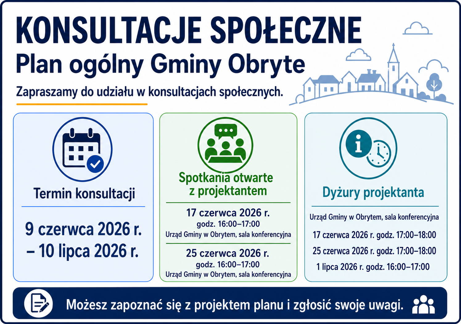 Konsultacje społeczne - Plan ogólny